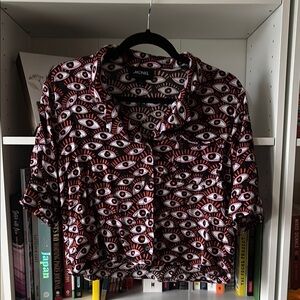 Monki Eye Pattern Shirt
